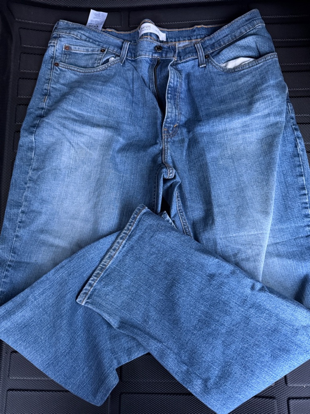 Signature by Levi Strauss Light Blue Straight-Leg Jeans